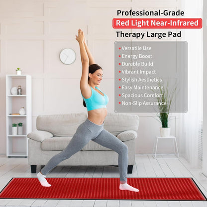 Red Light Therapy Mat for Body Pain Relief,Red Light Therapy Blanket 1280 Leds Red near Infrared 660Nm 850Nm Full Body Pad, 71"X 31" Large Red Light Therapy Pad — product view 5