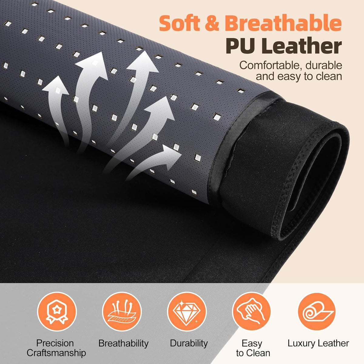 Red Light Therapy Mat for Full Body, Red Light Therapy Blanket, 2 in 1 Leds (660Nm & 850Nm) for Home Use, 3 Modes & Adjustable Timer, 76.8'' X 33.4'' — product view 6