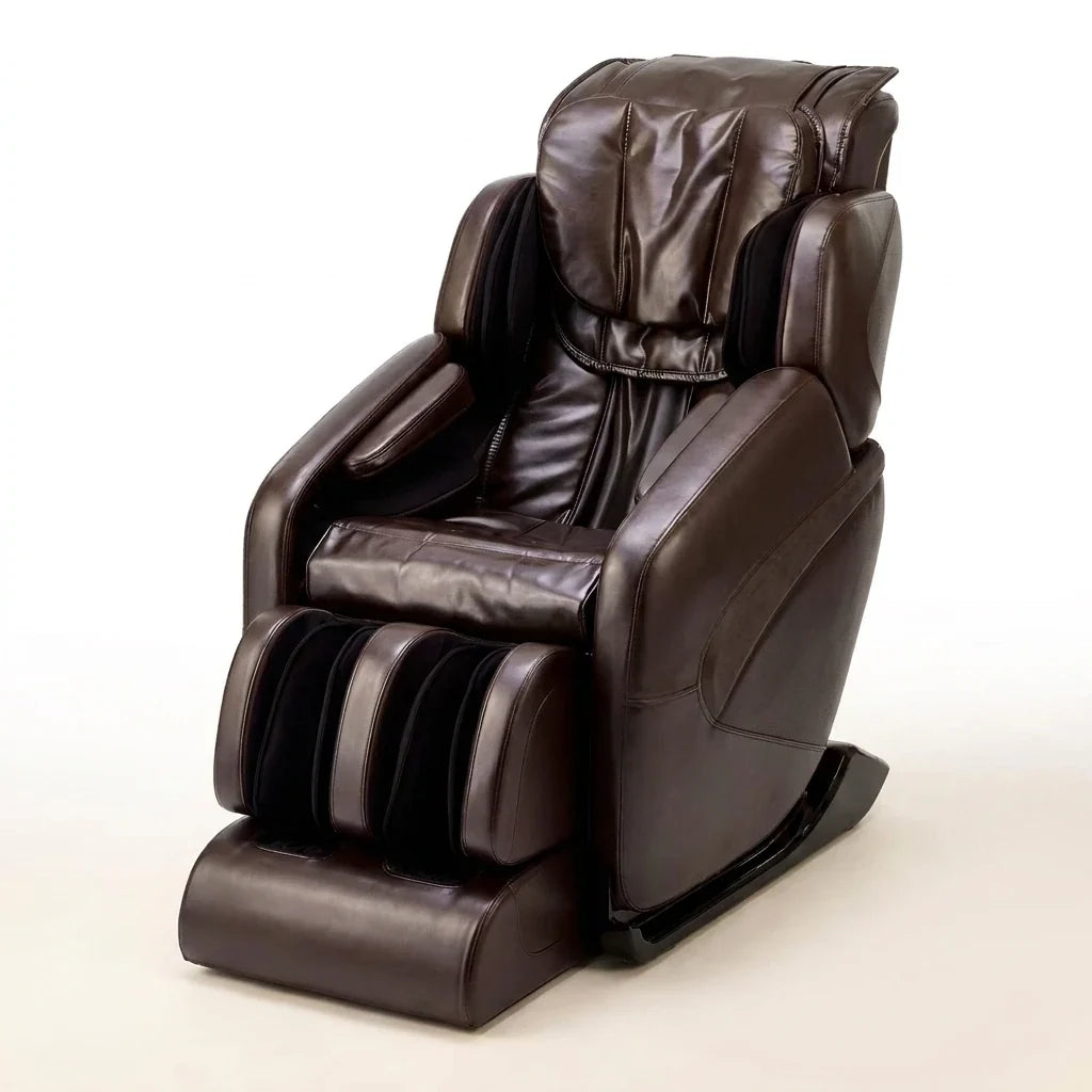 Jin Espresso Synthetic Leather SL Track Massage Chair — Studio Shot