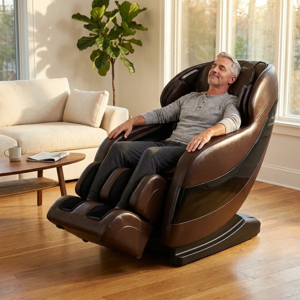 Jin Espresso Synthetic Leather SL Track Massage Chair
